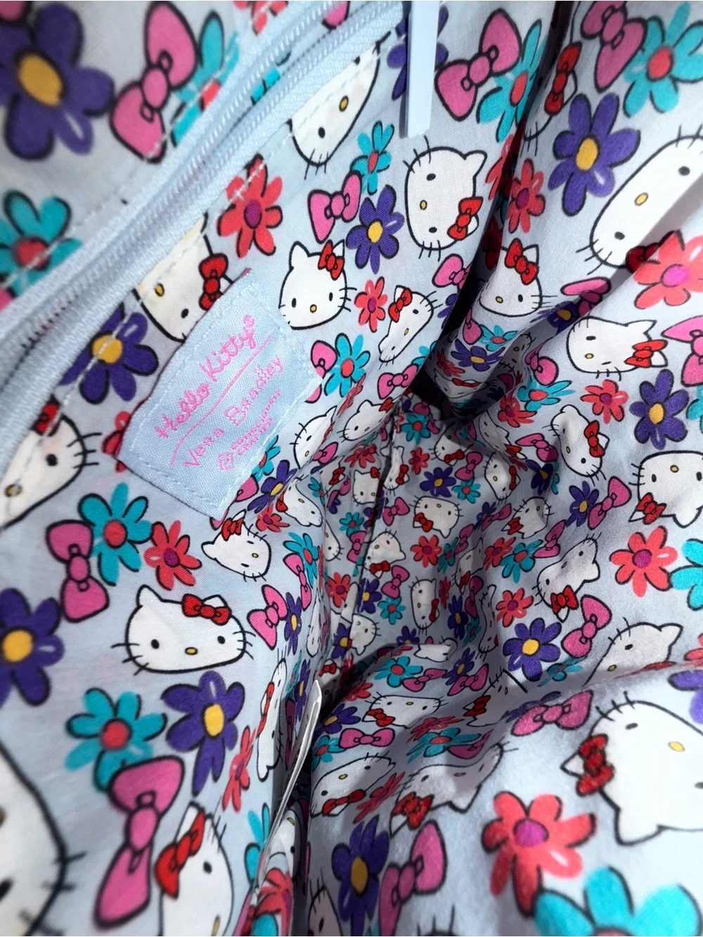 Vera Bradley Quilted Crossbody in Purple, Teal & Pink